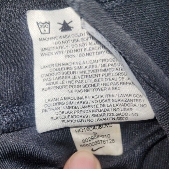 NIKE power tight fit training dri fit black size small yoga leggings womens - Picture 13 of 16